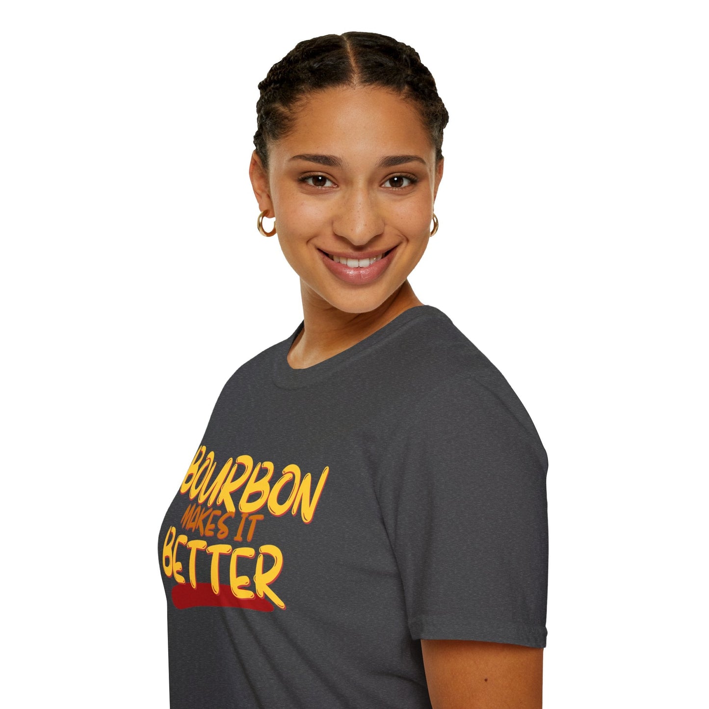 Bourbon makes it better DKcolors Unisex T-Shirt by cypherpunkgear – cypherpunkgear.com | Cypherpunk Merch
