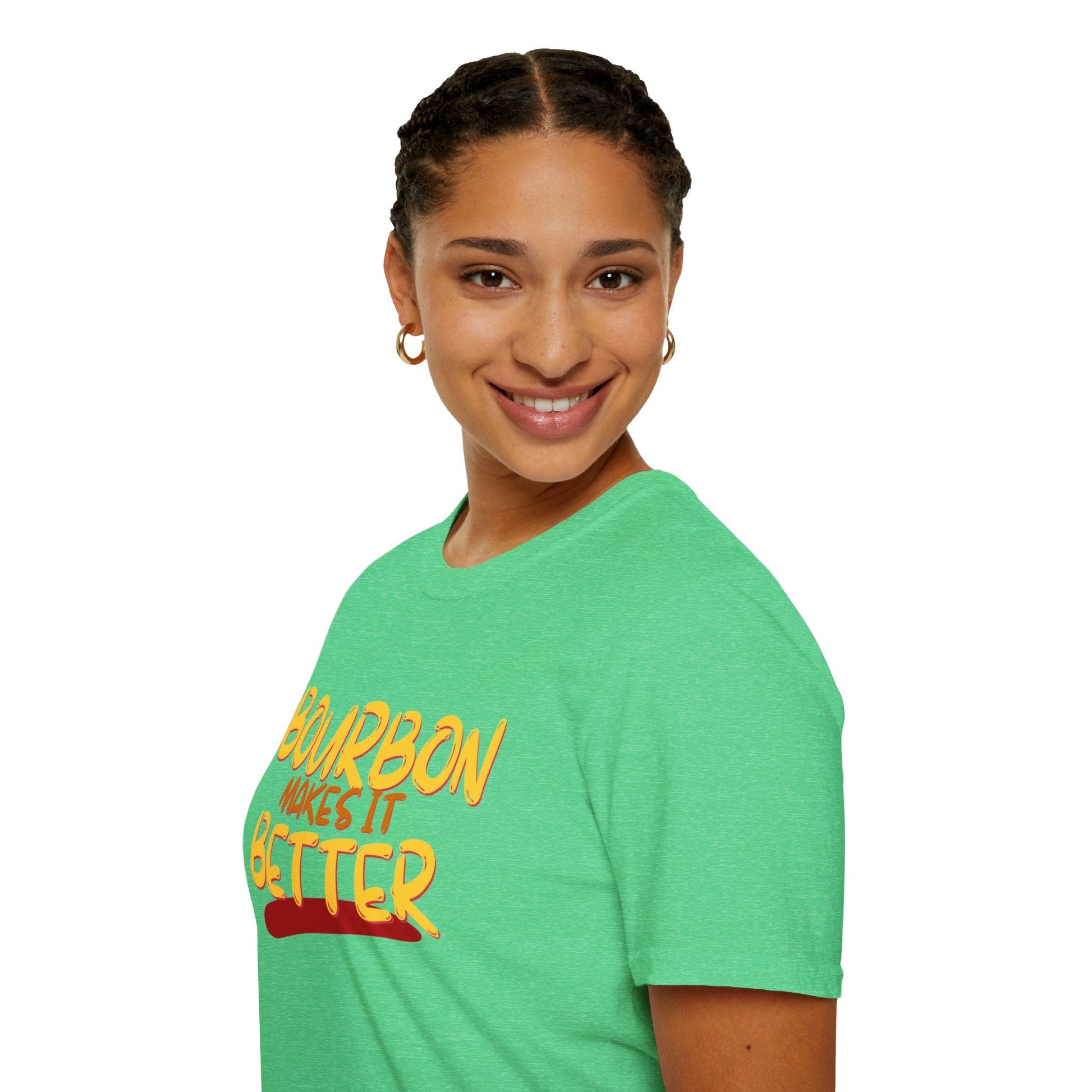 Bourbon makes it better DKcolors Unisex T-Shirt by cypherpunkgear – cypherpunkgear.com | Cypherpunk Merch