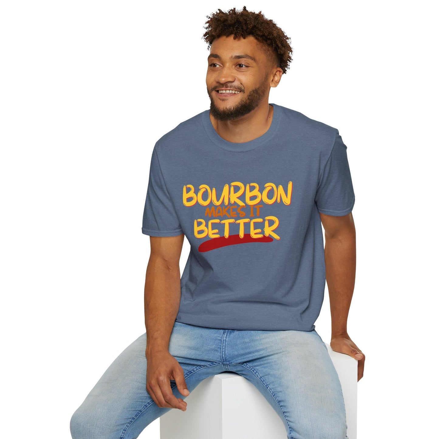 Bourbon makes it better DKcolors Unisex T-Shirt by cypherpunkgear – cypherpunkgear.com | Cypherpunk Merch