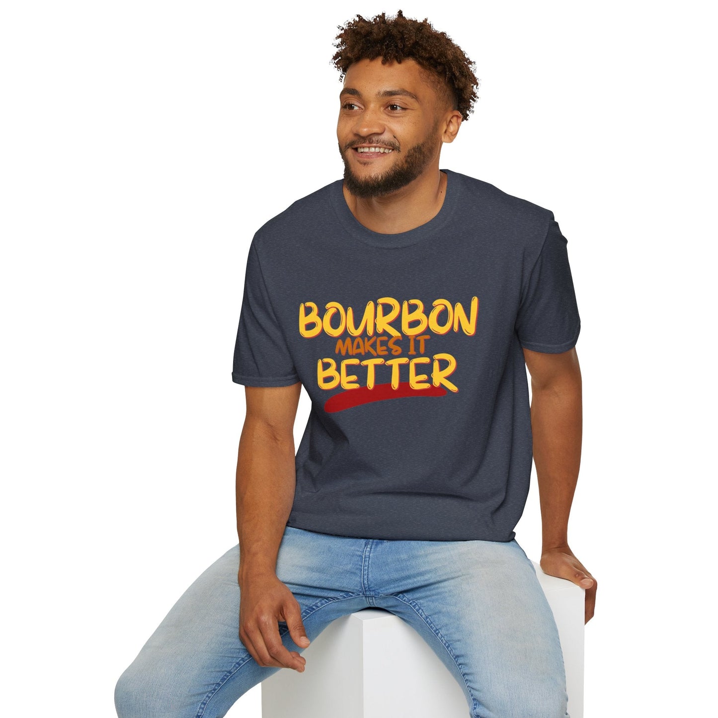 Bourbon makes it better DKcolors Unisex T-Shirt by cypherpunkgear – cypherpunkgear.com | Cypherpunk Merch