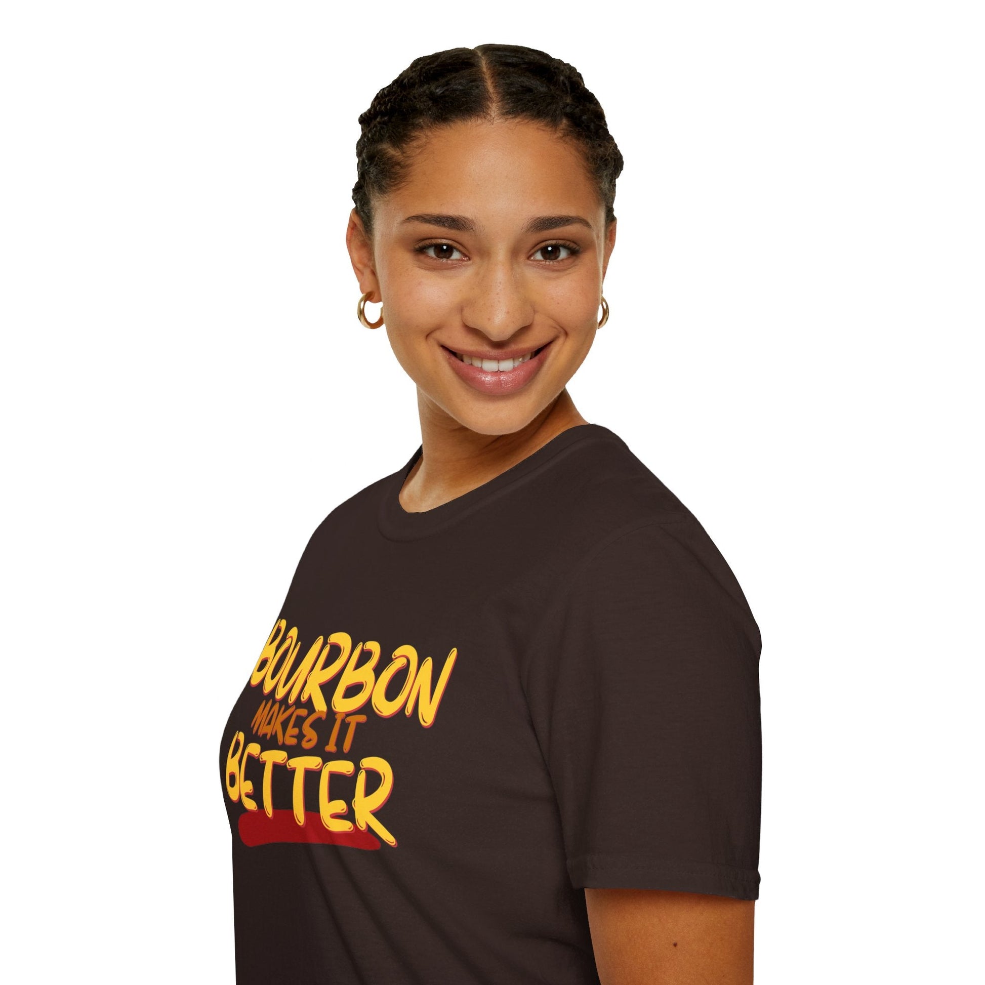 Bourbon makes it better DKcolors Unisex T-Shirt by cypherpunkgear – cypherpunkgear.com | Cypherpunk Merch