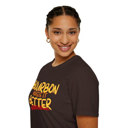 Bourbon makes it better DKcolors Unisex T-Shirt by cypherpunkgear – cypherpunkgear.com | Cypherpunk Merch