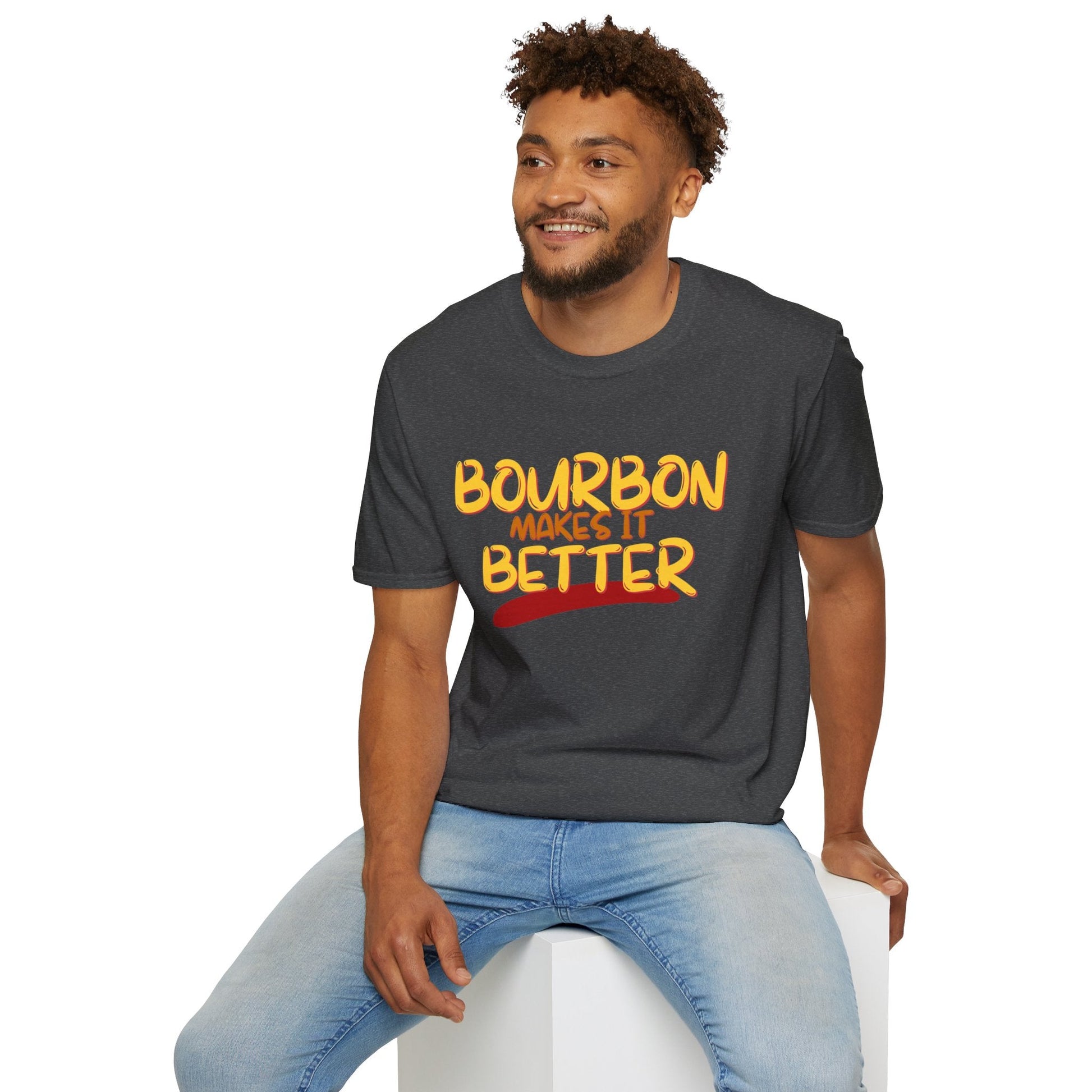 Bourbon makes it better DKcolors Unisex T-Shirt by cypherpunkgear – cypherpunkgear.com | Cypherpunk Merch