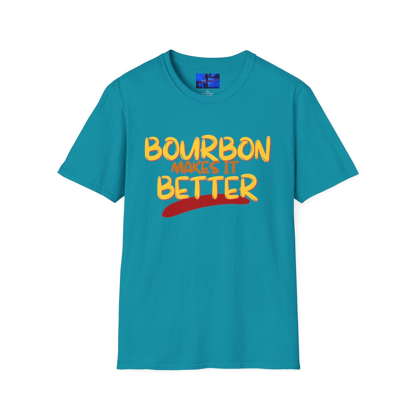 Bourbon makes it better DKcolors Unisex T-Shirt by cypherpunkgear – cypherpunkgear.com | Cypherpunk Merch