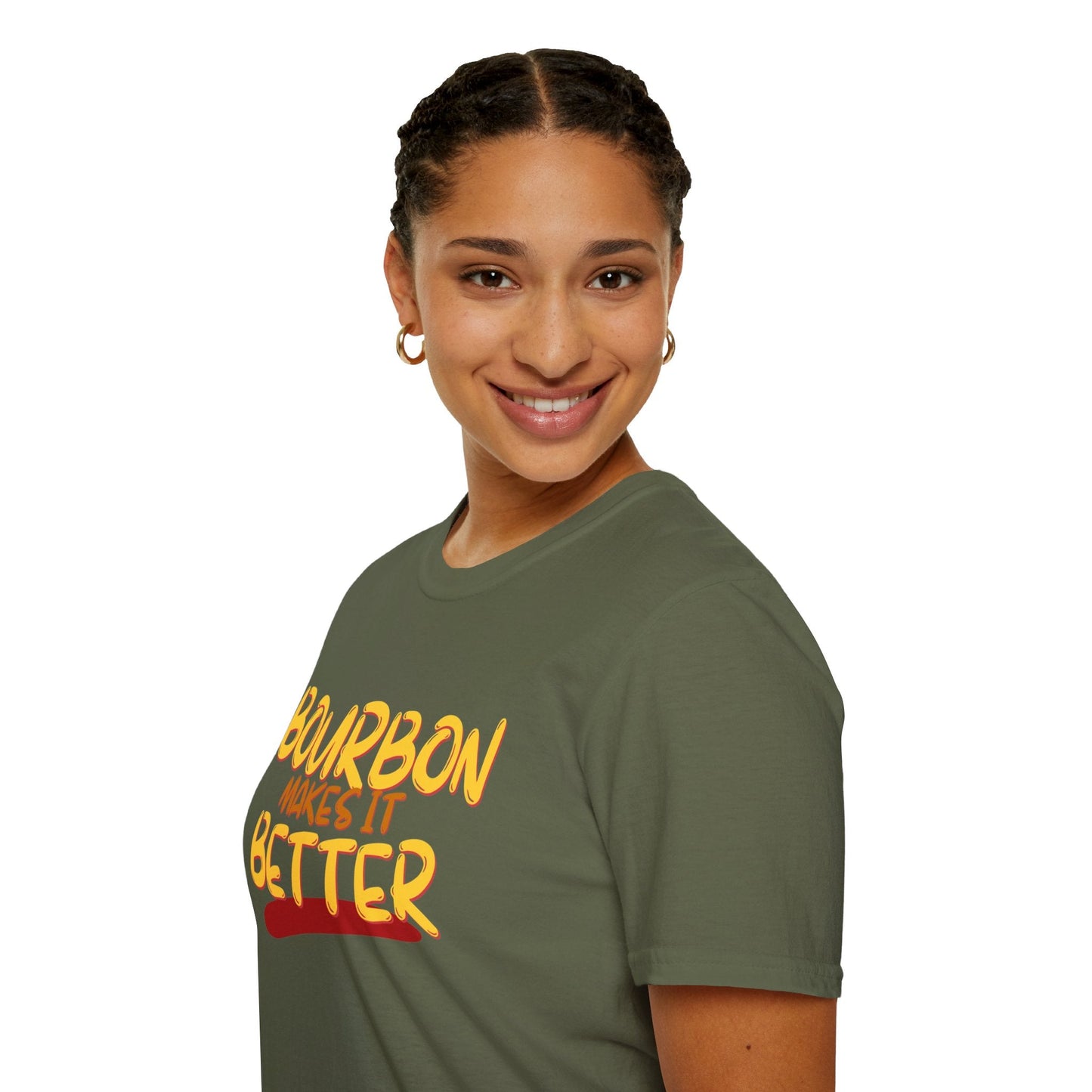 Bourbon makes it better DKcolors Unisex T-Shirt by cypherpunkgear – cypherpunkgear.com | Cypherpunk Merch