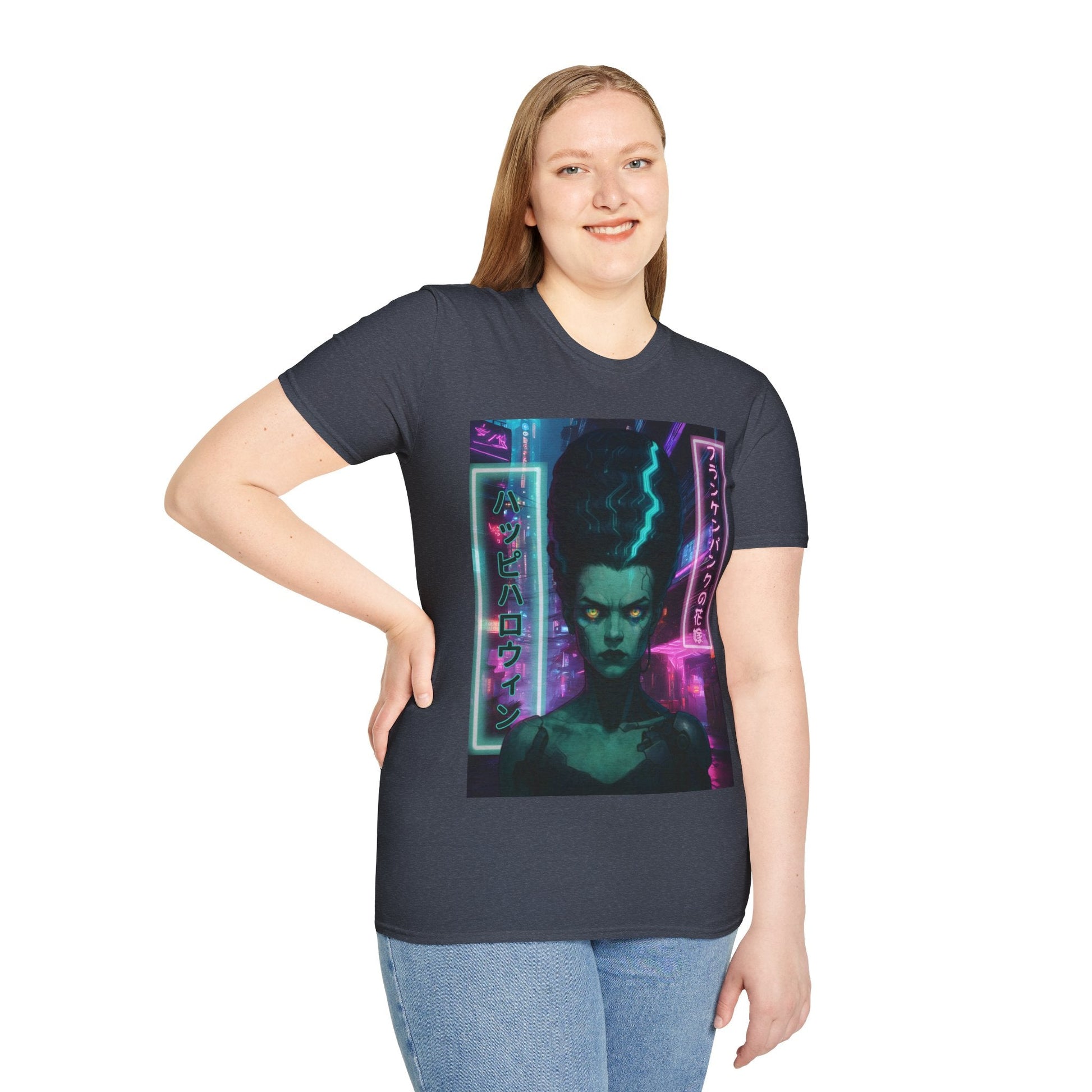 Bride of Frankenpunk DKcolors Unisex T-Shirt by CreepyCrafts.boo – cypherpunkgear.com | Cypherpunk Merch