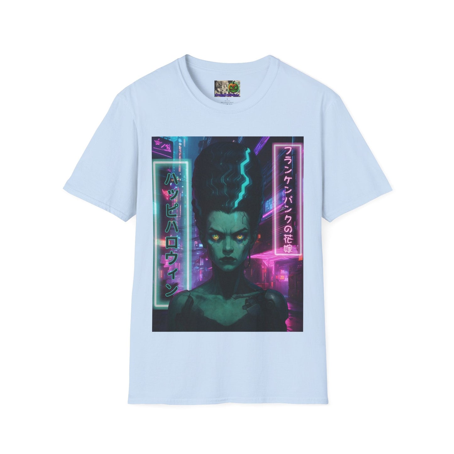 Bride of Frankenpunk LTcolors Unisex T-Shirt by CreepyCrafts.boo – cypherpunkgear.com | Cypherpunk Merch