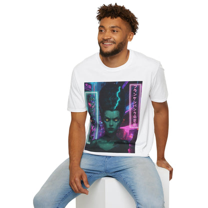 Bride of Frankenpunk LTcolors Unisex T-Shirt by CreepyCrafts.boo – cypherpunkgear.com | Cypherpunk Merch