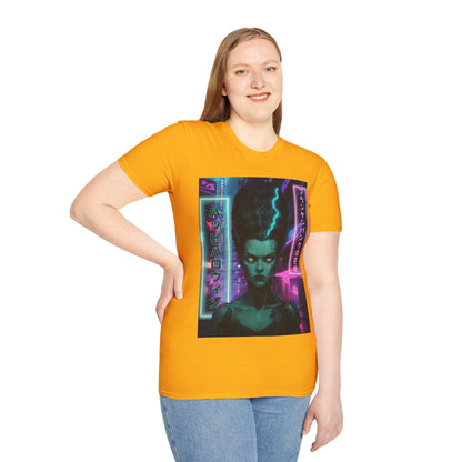 Bride of Frankenpunk LTcolors Unisex T-Shirt by CreepyCrafts.boo – cypherpunkgear.com | Cypherpunk Merch