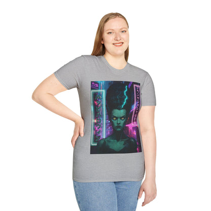 Bride of Frankenpunk LTcolors Unisex T-Shirt by CreepyCrafts.boo – cypherpunkgear.com | Cypherpunk Merch