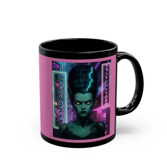 Bride of Frankenpunk Pink Mug by CreepyCrafts.boo – cypherpunkgear.com | Cypherpunk Merch