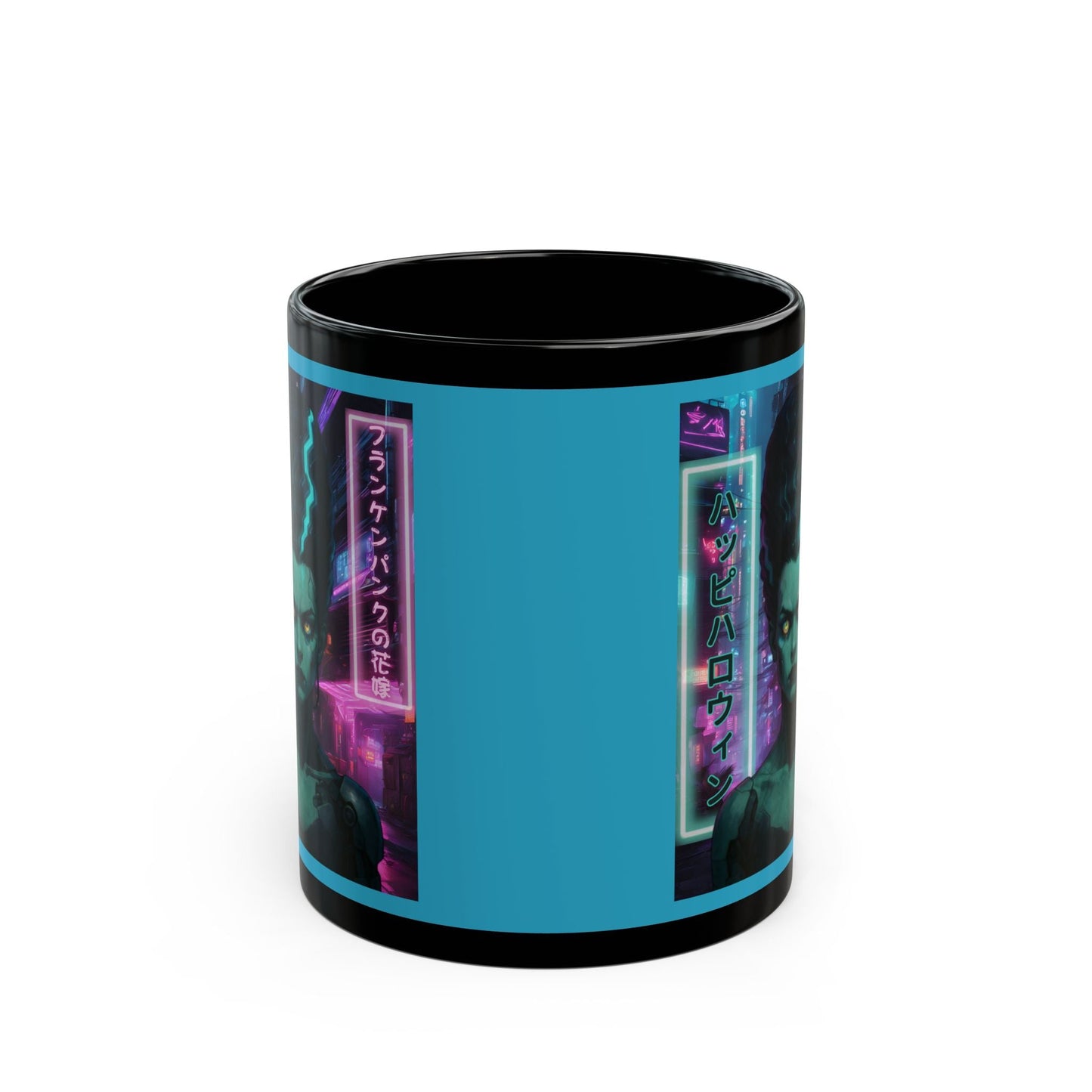 Bride of Frankenpunk Turquoise Mug by CreepyCrafts.boo – cypherpunkgear.com | Cypherpunk Merch