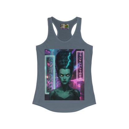 Bride of Frankenpunk Women's Racerback Tank Top by CreepyCrafts.boo – cypherpunkgear.com | Cypherpunk Merch
