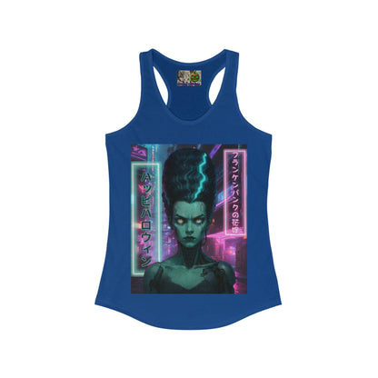 Bride of Frankenpunk Women's Racerback Tank Top by CreepyCrafts.boo – cypherpunkgear.com | Cypherpunk Merch