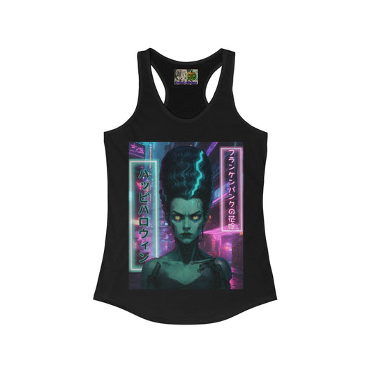 Bride of Frankenpunk Women's Racerback Tank Top by CreepyCrafts.boo – cypherpunkgear.com | Cypherpunk Merch