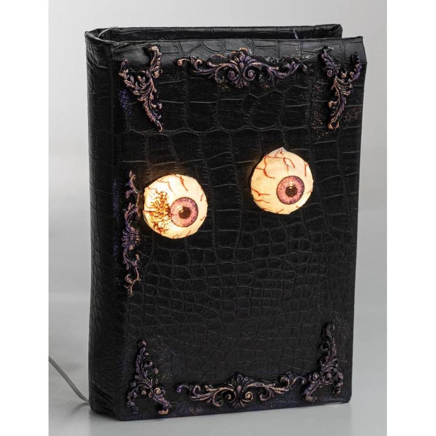 8.25" Lighted Halloween Book Eyeball