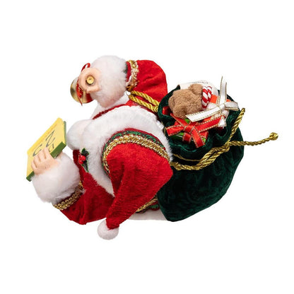 Kurt Adler 10.5" Fabriché Traditional Santa with Calendar