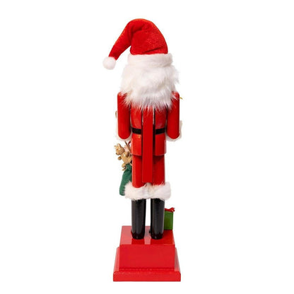 Kurt Adler Wooden 15-Inch Santa Calendar Nutcracker