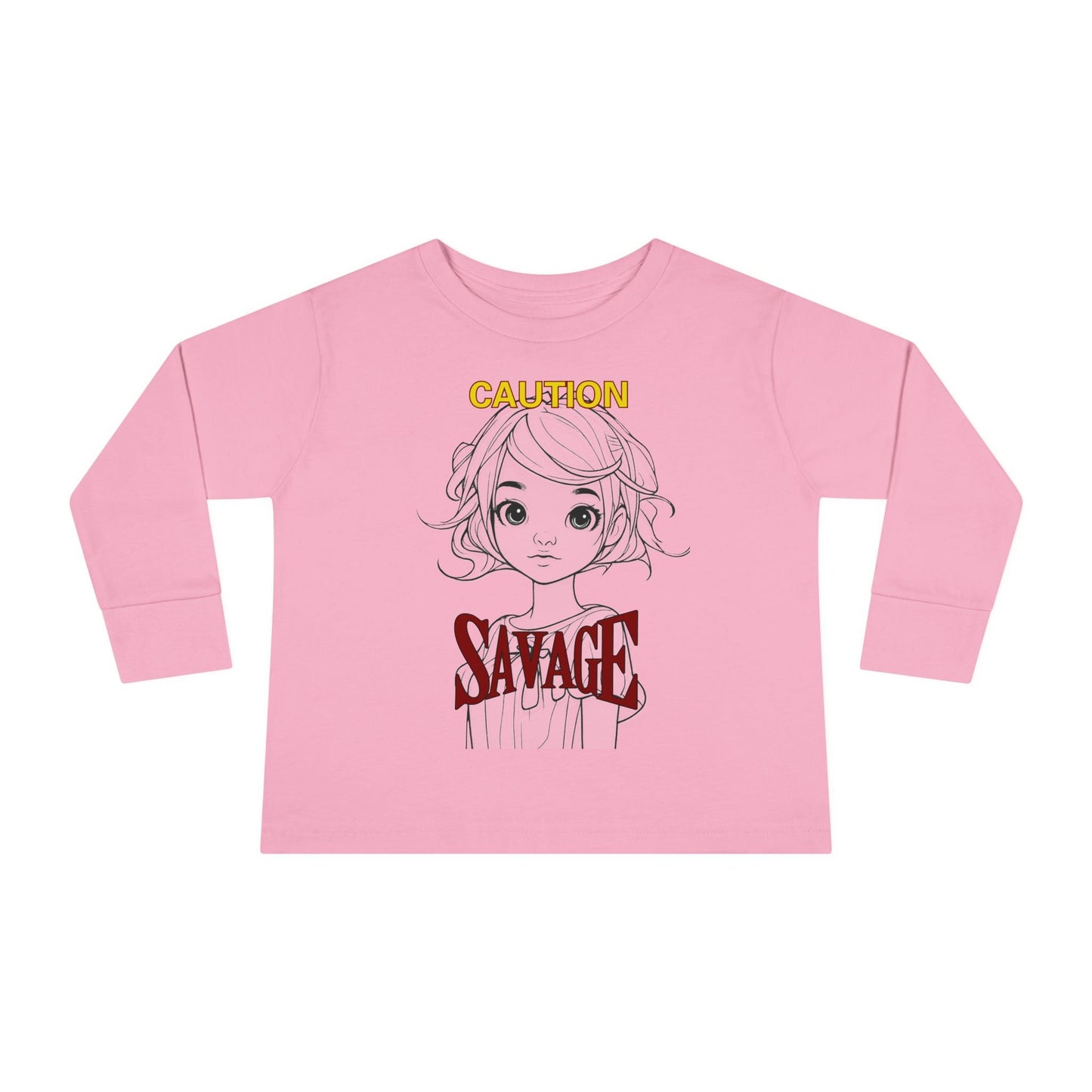 Caution: Tiny but Savage Toddler Long Sleeve Tee by cypherpunkgear.com – cypherpunkgear.com | Cypherpunk Merch
