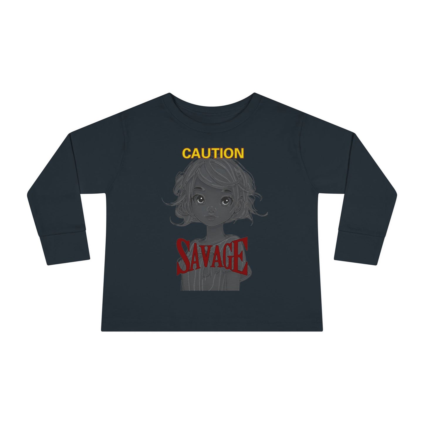 Caution: Tiny but Savage Toddler Long Sleeve Tee by cypherpunkgear.com – cypherpunkgear.com | Cypherpunk Merch