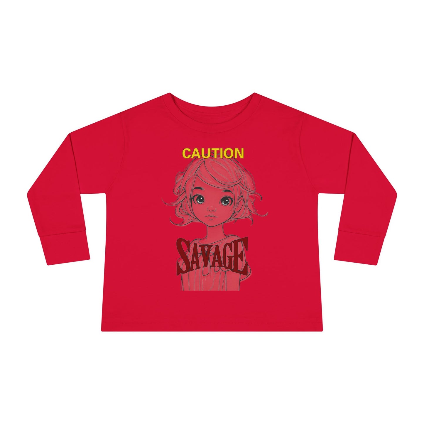 Caution: Tiny but Savage Toddler Long Sleeve Tee by cypherpunkgear.com – cypherpunkgear.com | Cypherpunk Merch