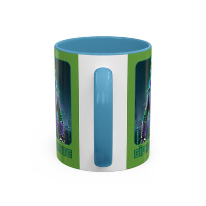 Cipher McByte Accent Mug by cypherpunkgear – cypherpunkgear.com | Cypherpunk Merch