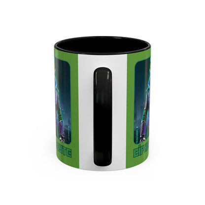 Cipher McByte Accent Mug by cypherpunkgear – cypherpunkgear.com | Cypherpunk Merch