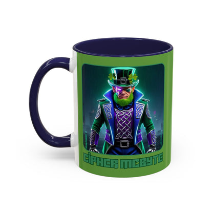 Cipher McByte Accent Mug by cypherpunkgear – cypherpunkgear.com | Cypherpunk Merch