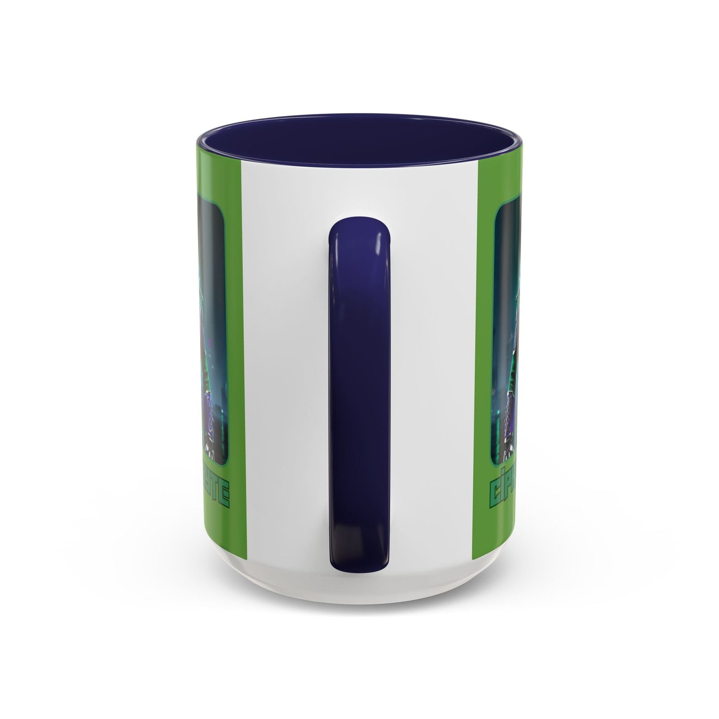 Cipher McByte Accent Mug by cypherpunkgear – cypherpunkgear.com | Cypherpunk Merch