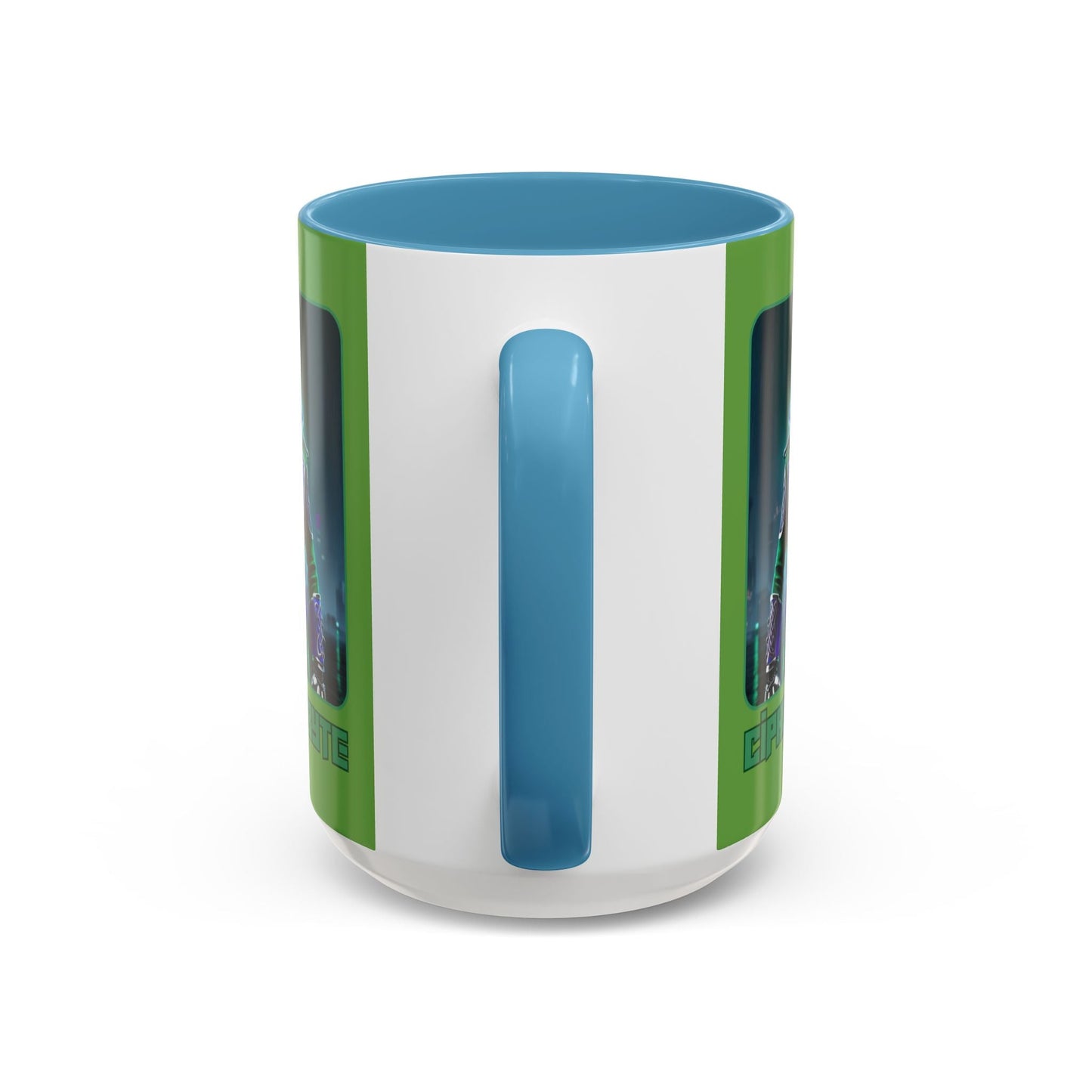 Cipher McByte Accent Mug by cypherpunkgear – cypherpunkgear.com | Cypherpunk Merch