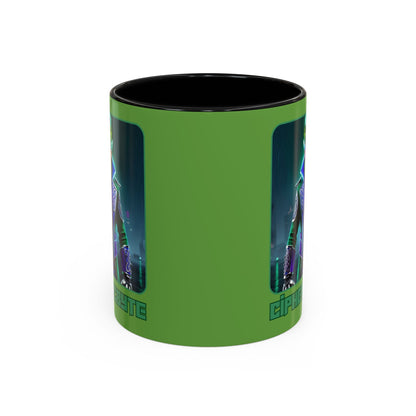 Cipher McByte Accent Mug by cypherpunkgear – cypherpunkgear.com | Cypherpunk Merch