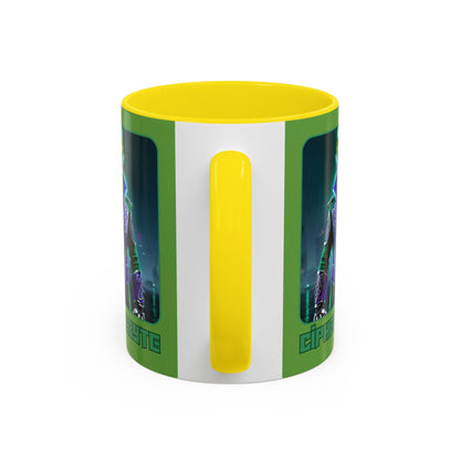 Cipher McByte Accent Mug by cypherpunkgear – cypherpunkgear.com | Cypherpunk Merch