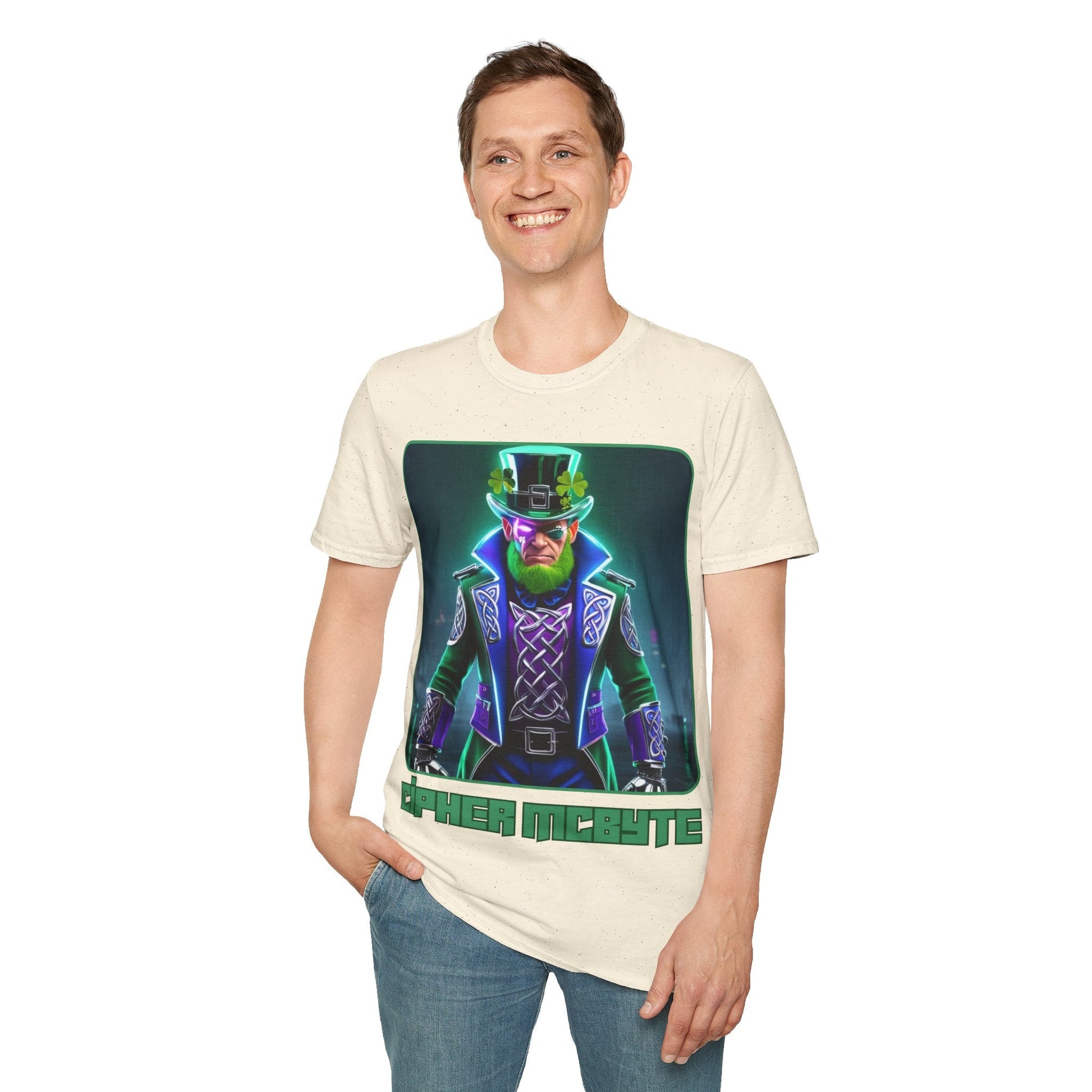 Cipher McByte LTcolors Unisex T-Shirt by cypherpunkgear – cypherpunkgear.com | Cypherpunk Merch