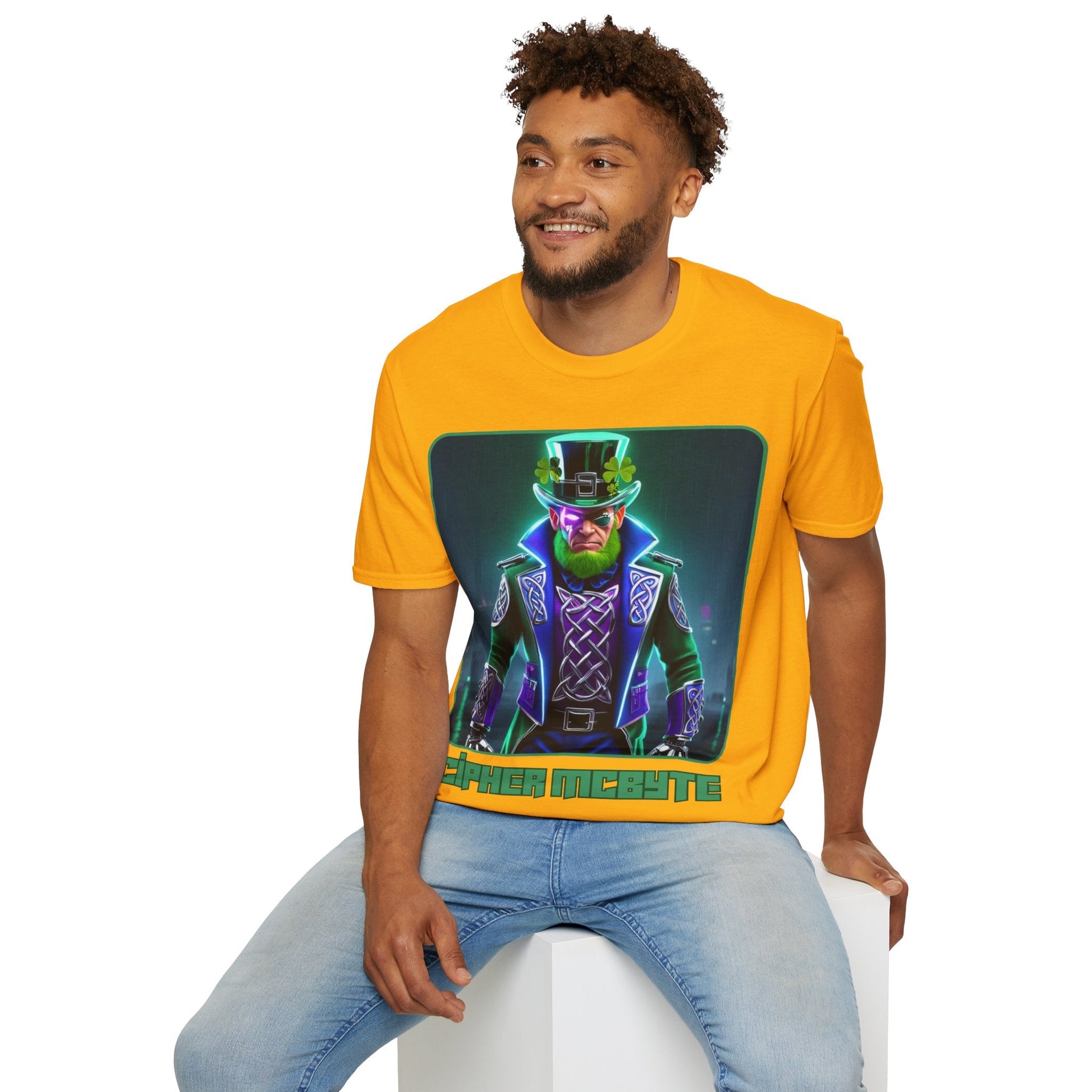 Cipher McByte LTcolors Unisex T-Shirt by cypherpunkgear – cypherpunkgear.com | Cypherpunk Merch