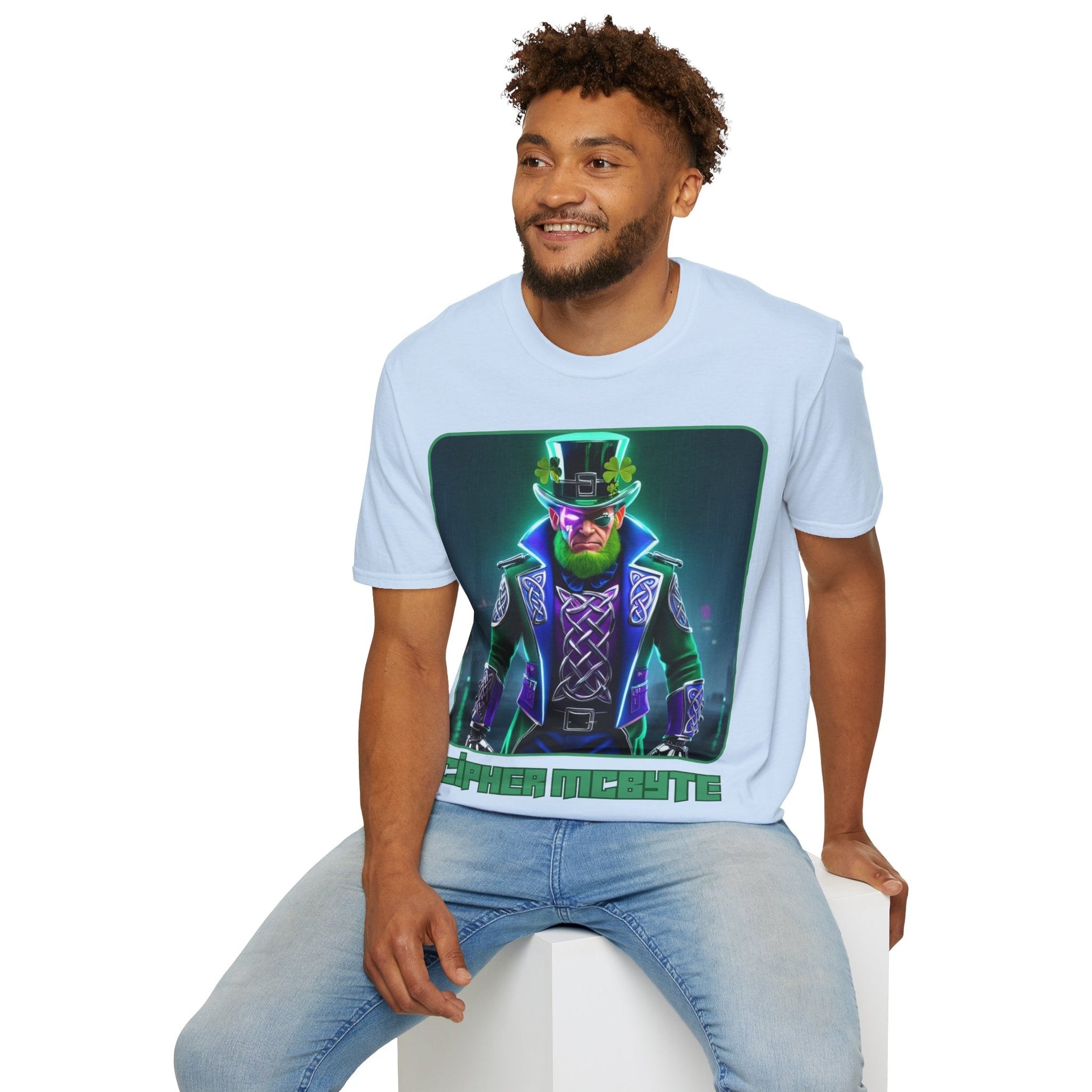 Cipher McByte LTcolors Unisex T-Shirt by cypherpunkgear – cypherpunkgear.com | Cypherpunk Merch