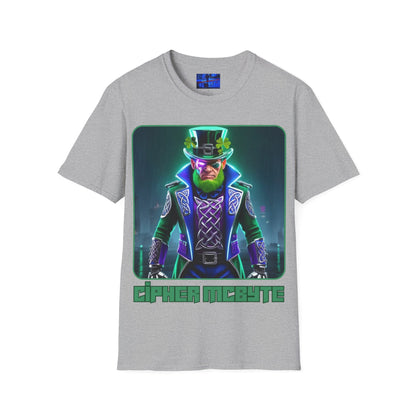 Cipher McByte LTcolors Unisex T-Shirt by cypherpunkgear – cypherpunkgear.com | Cypherpunk Merch