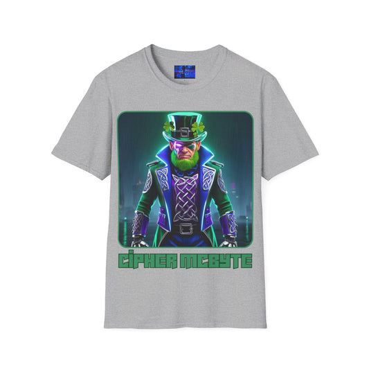 Cipher McByte LTcolors Unisex T-Shirt by cypherpunkgear – cypherpunkgear.com | Cypherpunk Merch