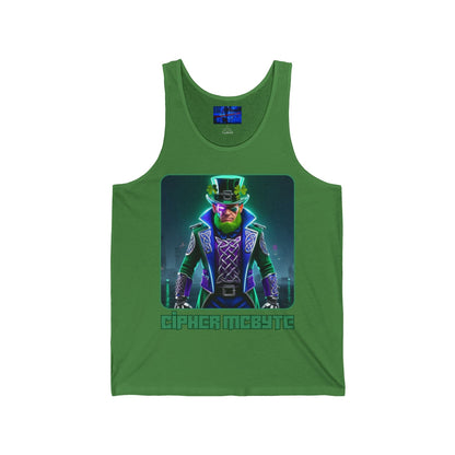 Cipher McByte Unisex Jersey Tank Top by cypherpunkgear – cypherpunkgear.com | Cypherpunk Merch