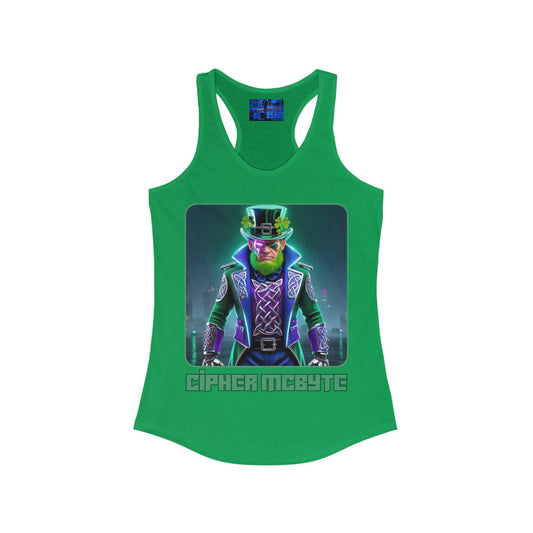 Cipher McByte Women's Racerback Tank Top by cypherpunkgear – cypherpunkgear.com | Cypherpunk Merch