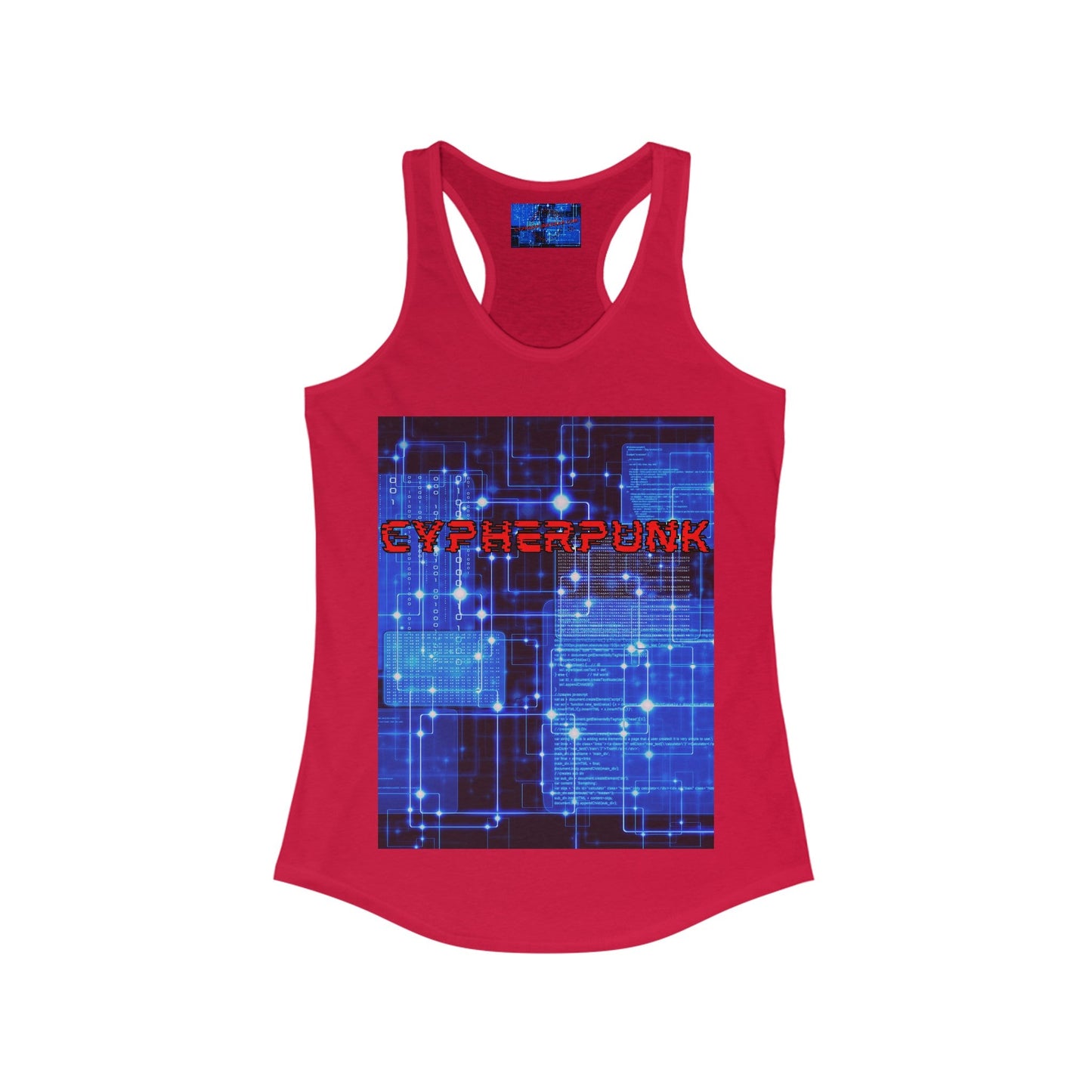 Cypherpunk Women's Racerback Tank Top by cypherpunkgear – cypherpunkgear.com | Cypherpunk Merch