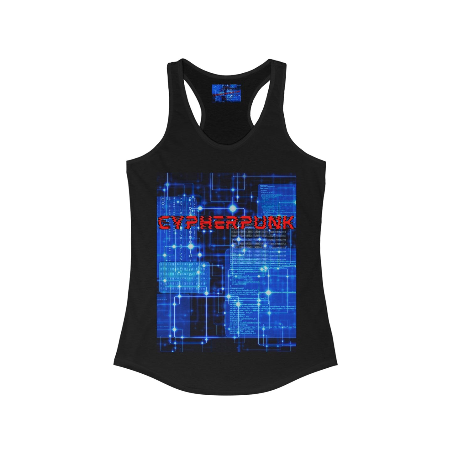 Cypherpunk Women's Racerback Tank Top by cypherpunkgear – cypherpunkgear.com | Cypherpunk Merch