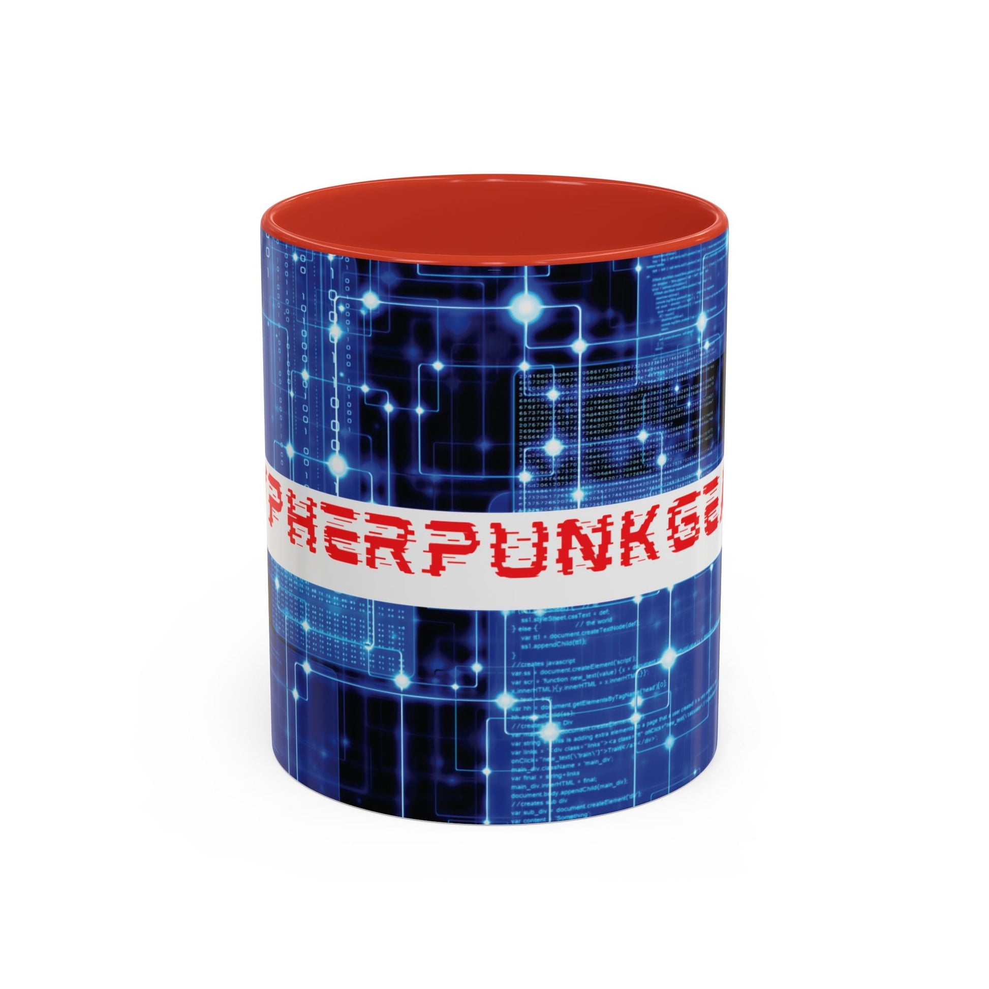 Cypherpunkgear logo Accent Mug by cypherpunkgear – cypherpunkgear.com | Cypherpunk Merch