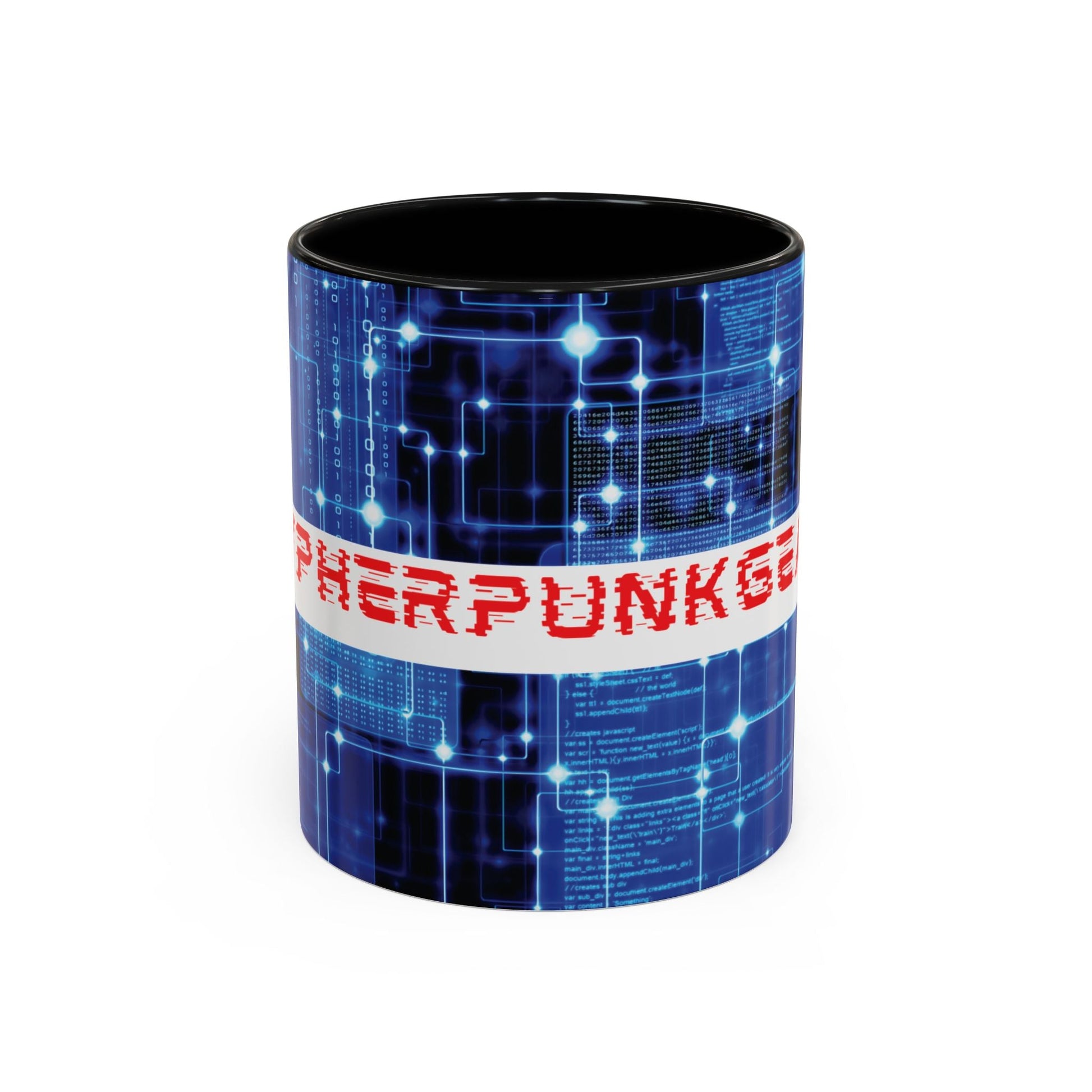 Cypherpunkgear logo Accent Mug by cypherpunkgear – cypherpunkgear.com | Cypherpunk Merch