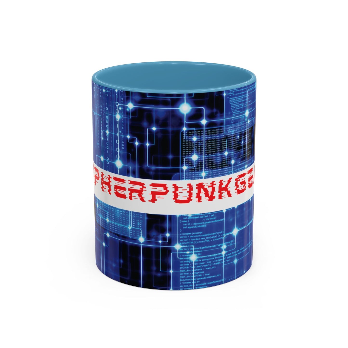 Cypherpunkgear logo Accent Mug by cypherpunkgear – cypherpunkgear.com | Cypherpunk Merch