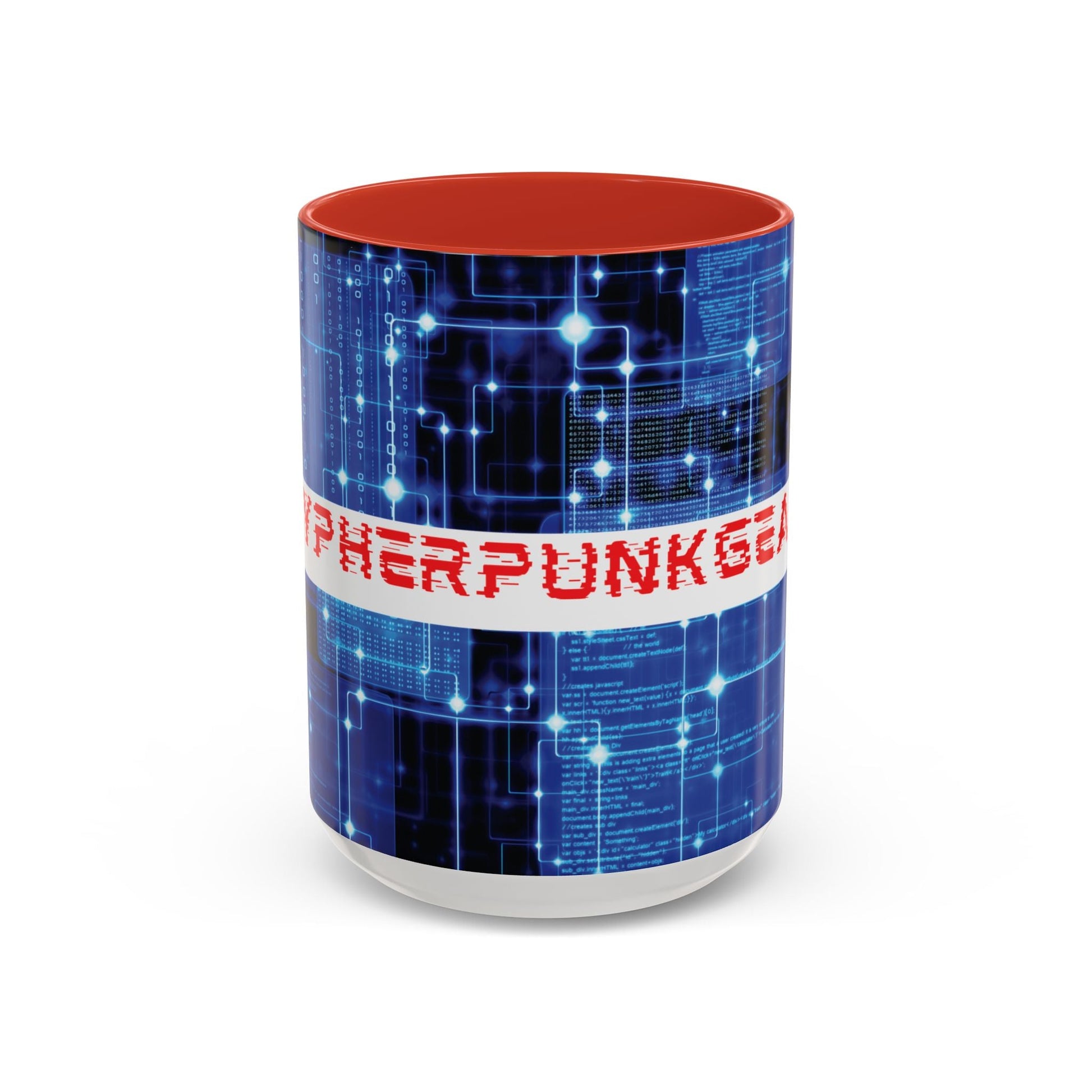 Cypherpunkgear logo Accent Mug by cypherpunkgear – cypherpunkgear.com | Cypherpunk Merch