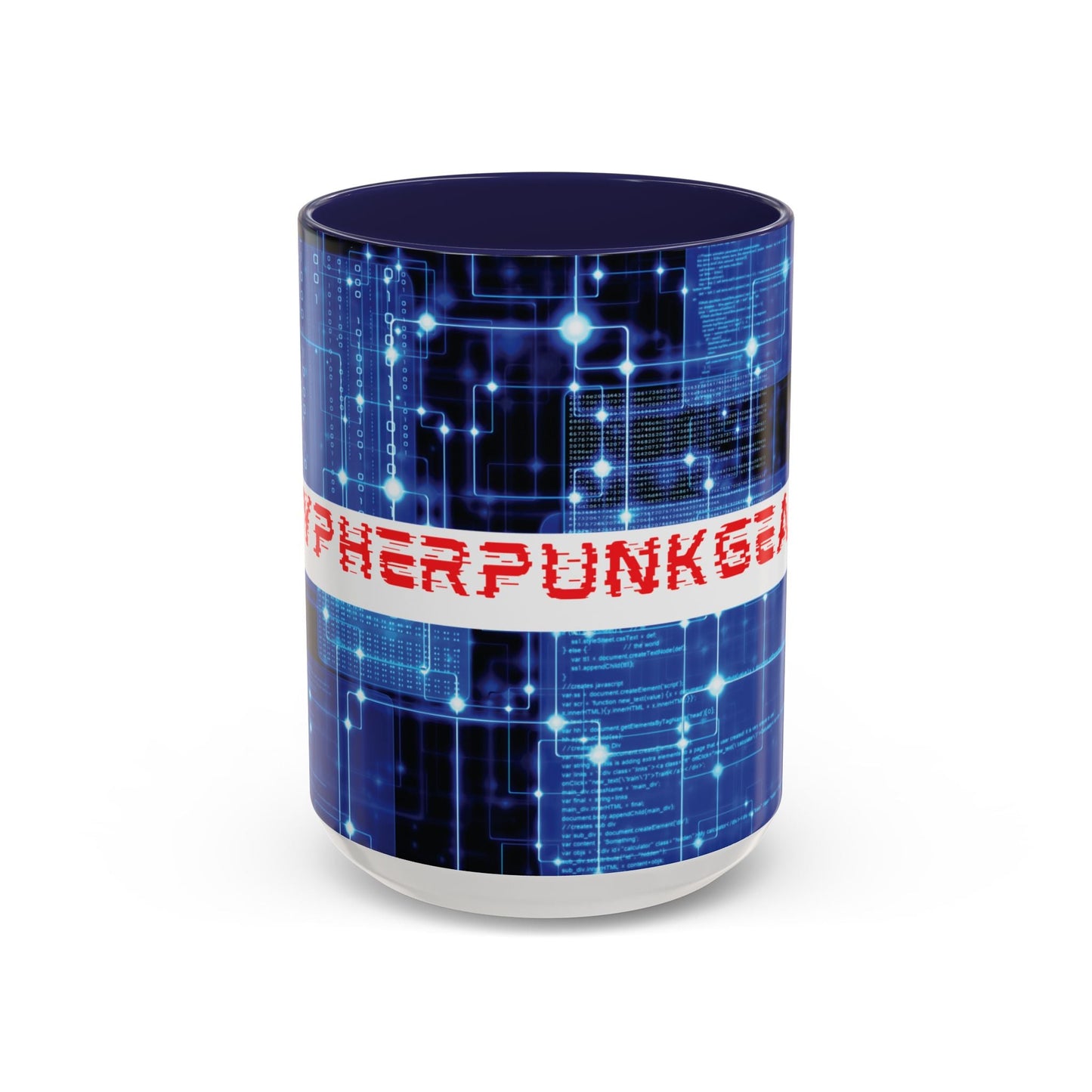 Cypherpunkgear logo Accent Mug by cypherpunkgear – cypherpunkgear.com | Cypherpunk Merch