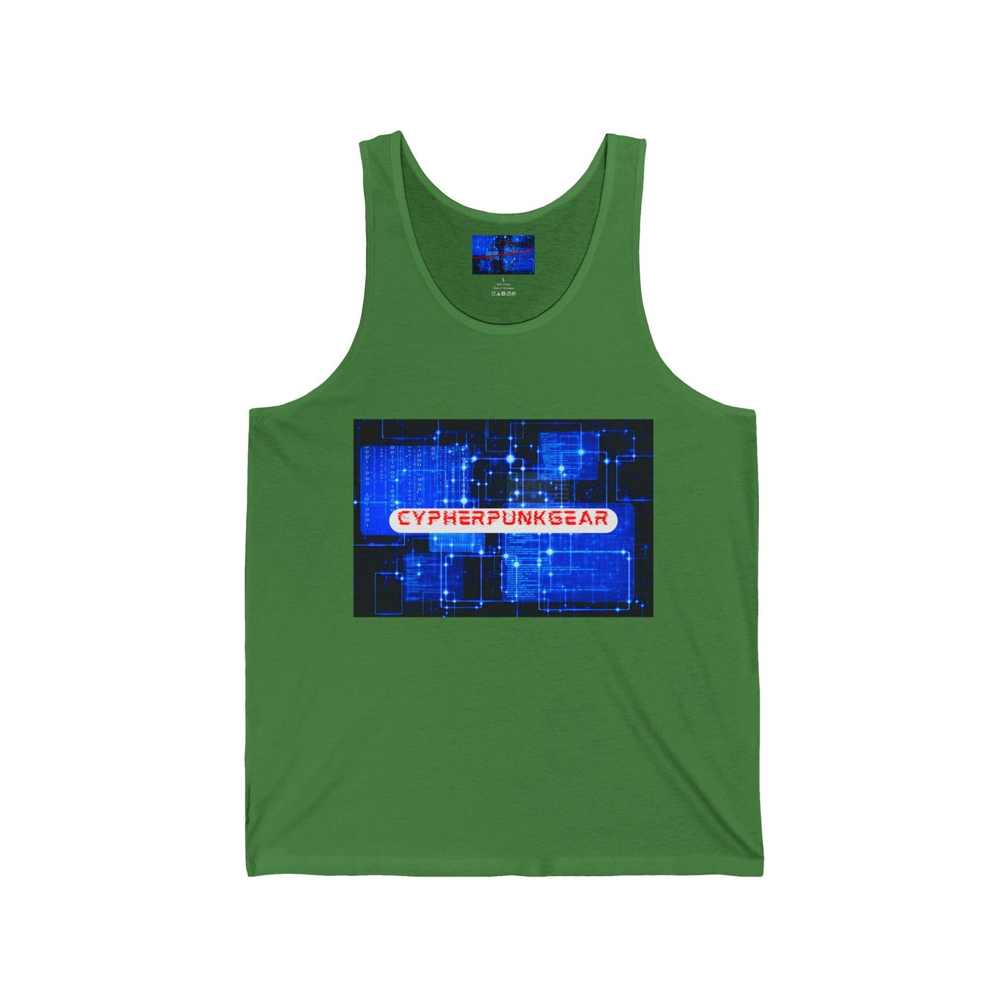 Cypherpunkgear logo Unisex Jersey Tank Top by cypherpunkgear – cypherpunkgear.com | Cypherpunk Merch