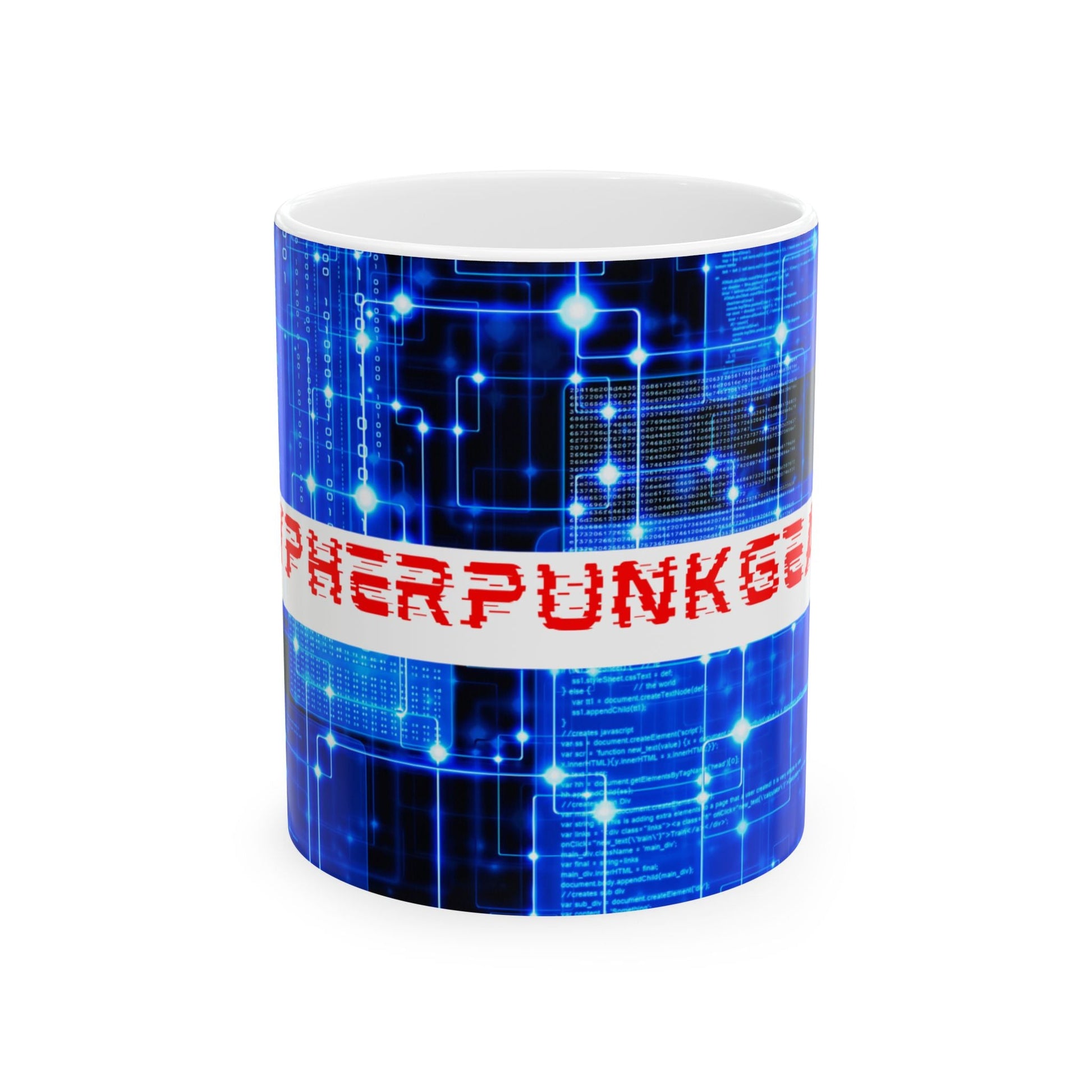 Cypherpunkgear logo White Mug by cypherpunkgear – cypherpunkgear.com | Cypherpunk Merch