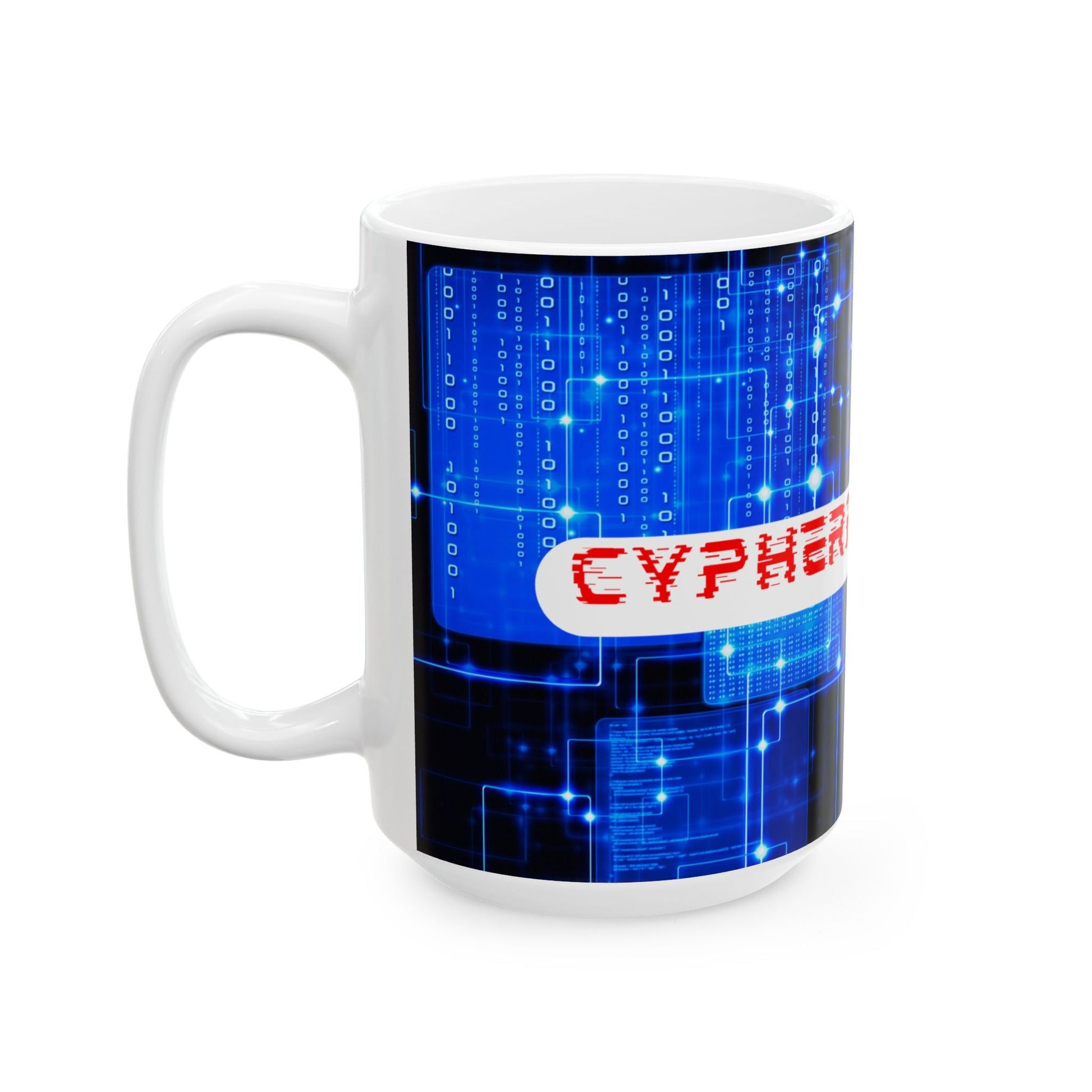 Cypherpunkgear logo White Mug by cypherpunkgear – cypherpunkgear.com | Cypherpunk Merch
