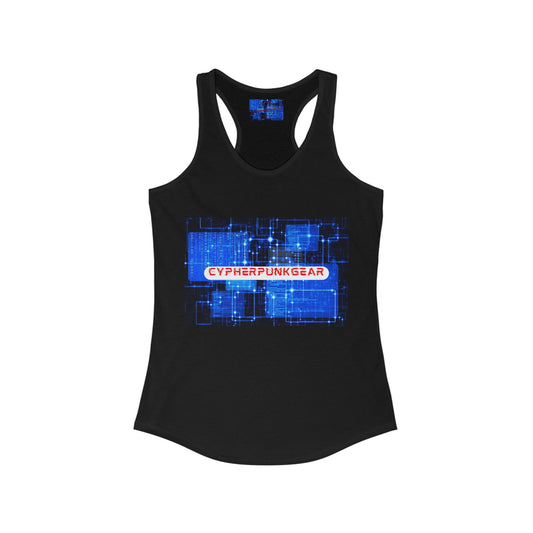Cypherpunkgear logo Women's Racerback Tank Top by cypherpunkgear – cypherpunkgear.com | Cypherpunk Merch